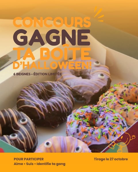 Concours Gagnez une boîte de six beignes édition Halloween!