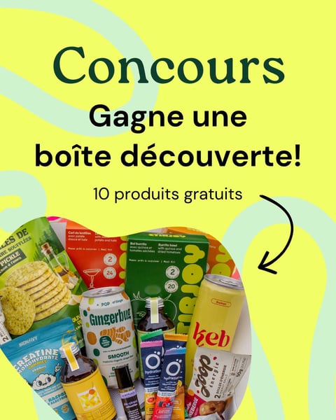 Concours Gagnez une boîte découverte remplie de produits locaux et sains!