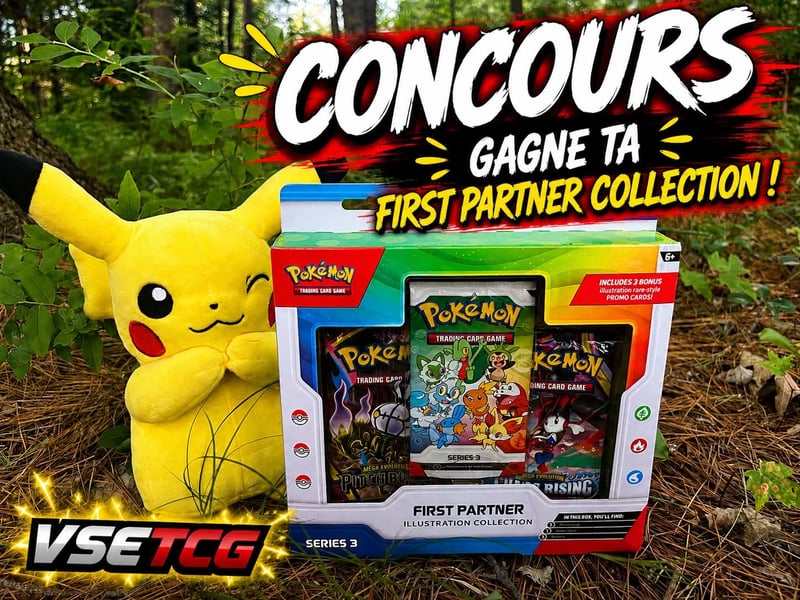 Concours Gagnez une boîte First Partner Illustration Collection – Series 3 Pokémon TCG!