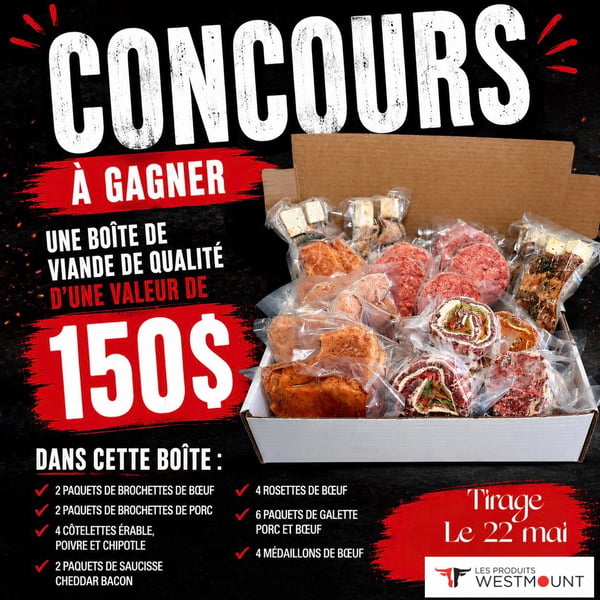 Concours Gagnez une boîte remplie de produits savoureux et haut de gamme préparés par Les Produits Westmount!