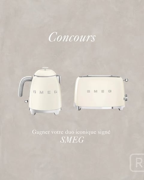 Concours Gagnez une bouilloire électrique et un grille-pain SMEG!