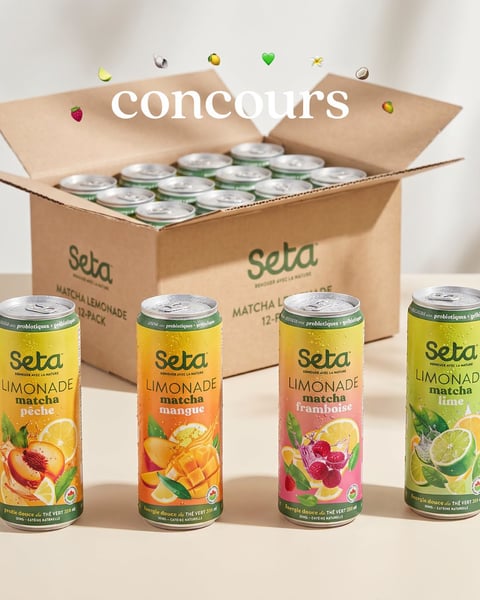 Concours Gagnez une caisse de 12 canettes SETA!