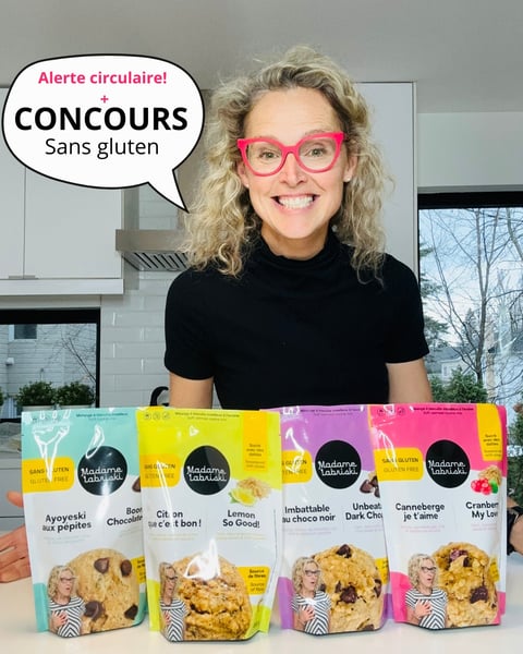 Concours Gagnez une caisse de 8 mélanges à biscuits Madame Labriski!