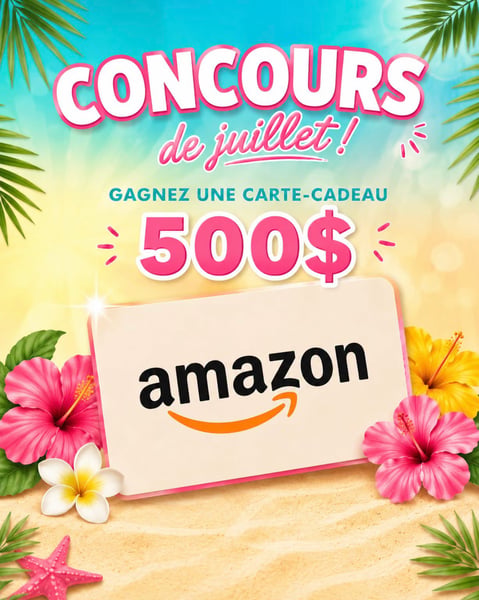 Concours Gagnez une carte-cadeau Amazon de 500$!