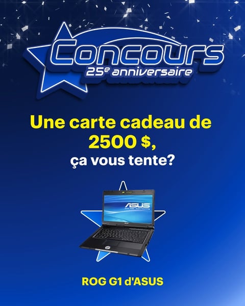 Concours Gagnez une carte-cadeau Best Buy de 2500$!