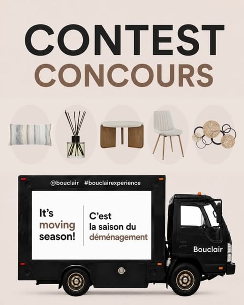 Concours Gagnez une carte-cadeau Bouclair de 1000$!