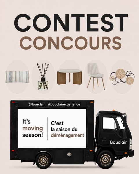 Concours Gagnez une carte-cadeau Bouclair de 1000$!