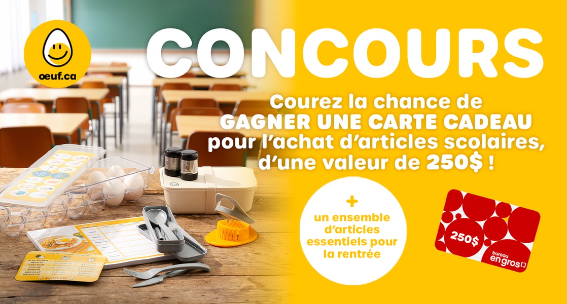 Concours Gagnez une carte-cadeau Bureau en Gros de 250$!