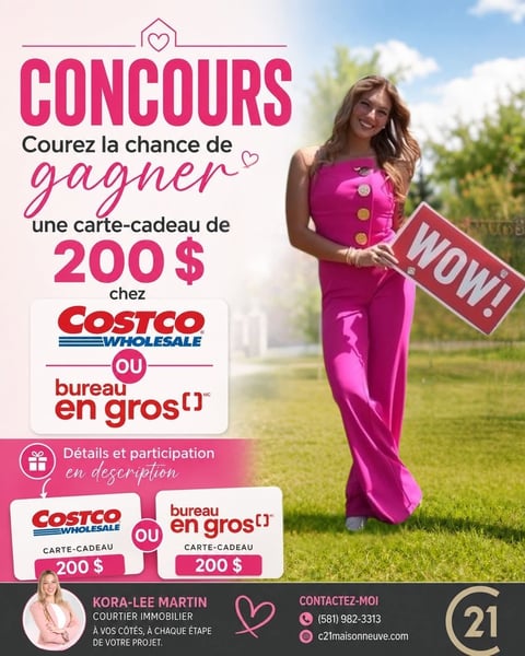 Concours Gagnez une carte-cadeau Costco ou Bureau en Gros de 200$!