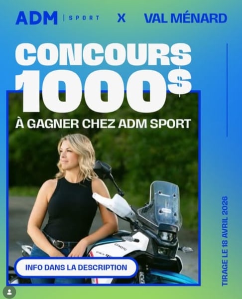 Concours Gagnez une carte-cadeau de 100$ ADM sport!