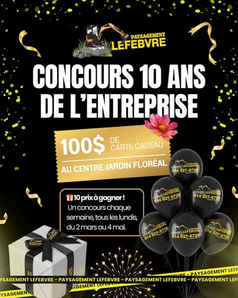 Concours Gagnez une carte cadeau de 100$ au Centre Jardin Floréal!