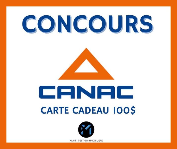 Concours Gagnez une carte cadeau de 100$ chez Canac!