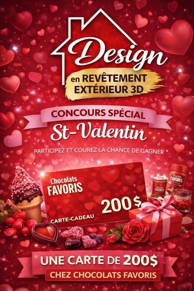 Concours Gagnez une carte cadeau de 200$ Chocolats favoris!