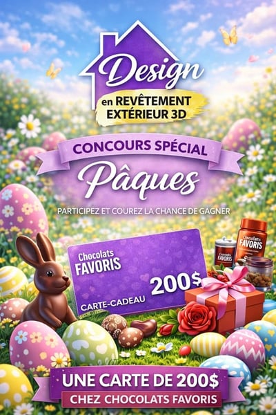 Concours Gagnez une carte cadeau de 200$ Chocolats Favoris!