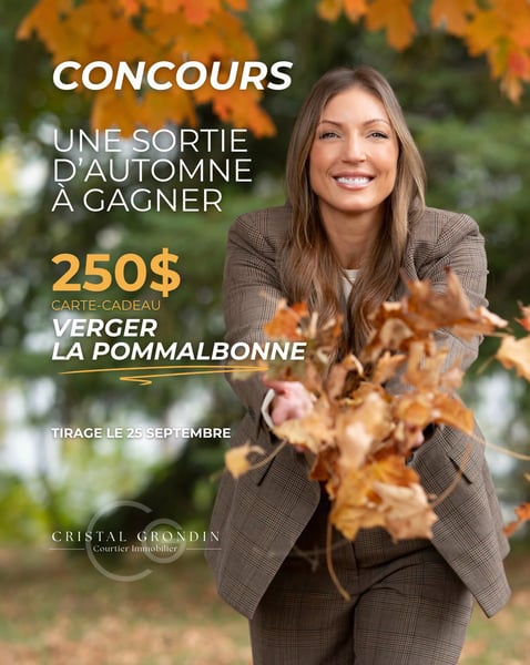 Concours Gagnez une carte-cadeau de 250$ pour le verger la Pommalbonne!
