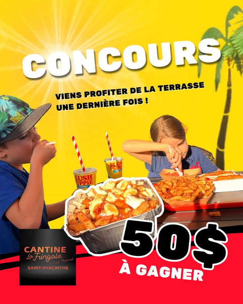 Concours Gagnez une carte-cadeau de 50$ chez Cantine La Fringale!