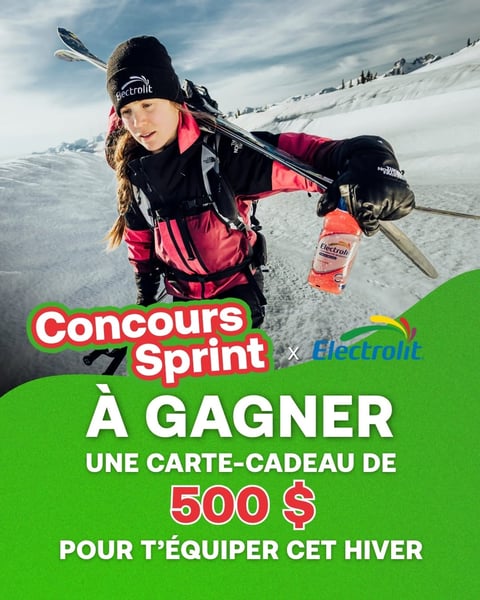 Concours Gagnez une carte-cadeau de 500$ pour t’équiper cet hiver!