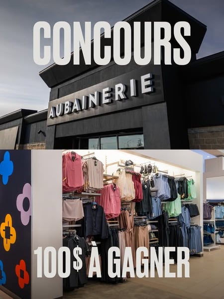 Concours Gagnez une carte cadeau l'aubainerie de 100$!