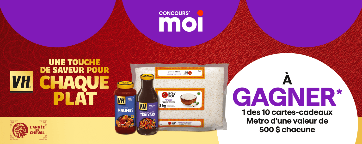 Concours Gagnez une carte cadeau Métro de 500$!