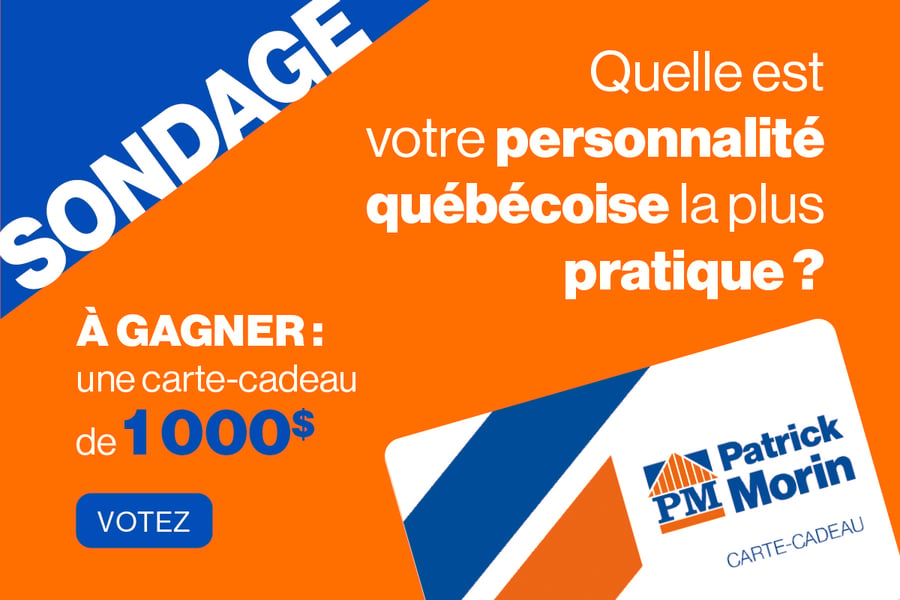 Concours Gagnez une carte-cadeau Patrick Morin de 1000$!