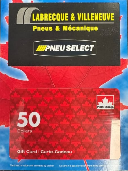 Concours Gagnez une carte cadeau Pétro Canada de 50$!