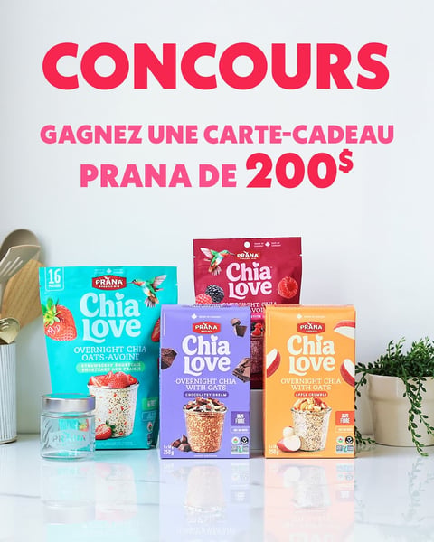 Concours Gagnez une carte-cadeau Prana de 200$!
