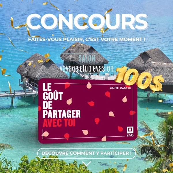 Concours Gagnez une carte-cadeau SAQ de 100 $!