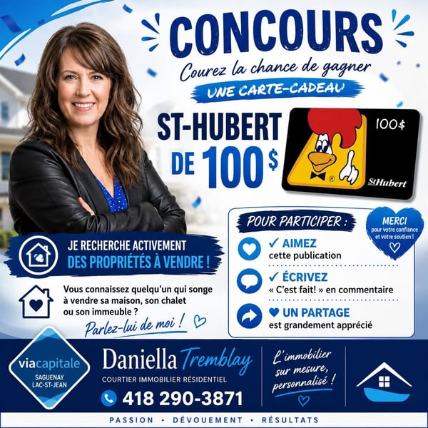 Concours Gagnez une carte-cadeau St-Hubert de 100$!
