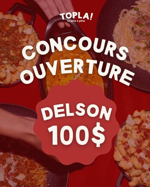Concours Gagnez une carte cadeau Topla de 100$!