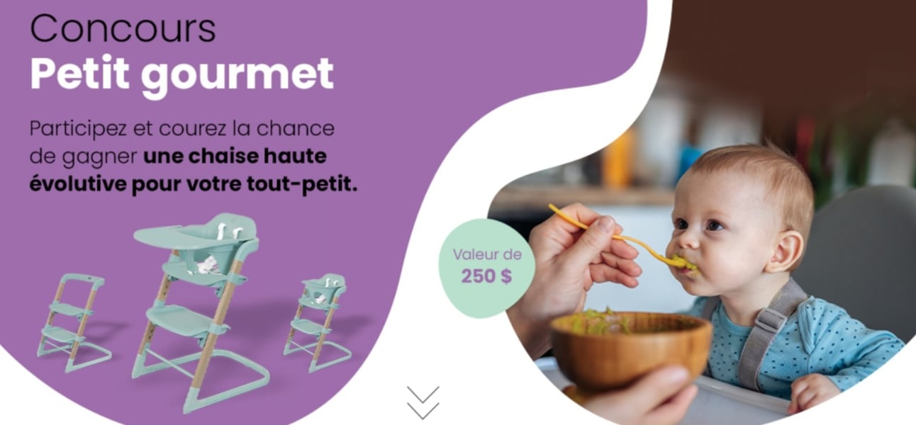 Concours Gagnez une chaise haute évolutive!