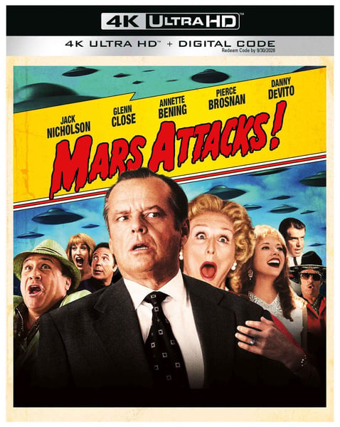 Concours Gagnez une copie du flm Mars Attacks en 4K Ultra HD!