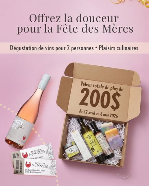 Concours Gagnez une dégustation de vin et un coffret cadeau!