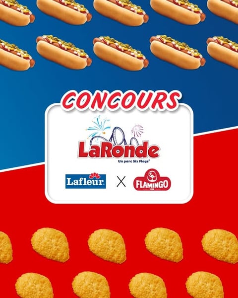 Concours Gagnez une des 5 paires de billets pour La Ronde - PAGE OFFICIELLE + un sac banane rempli de coupons Lafleur et Flamingo Concours Gagnez une des 5 paires de billets pour La Ronde - PAGE OFFICIELLE + un sac banane rempli de coupons Lafleur et Flamingo