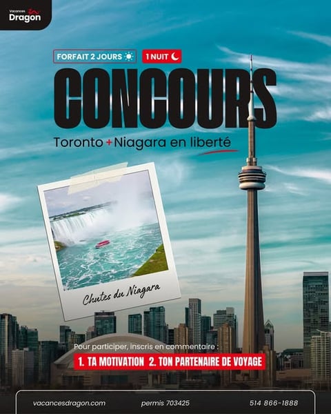 Concours Gagnez une escapade à Toronto!