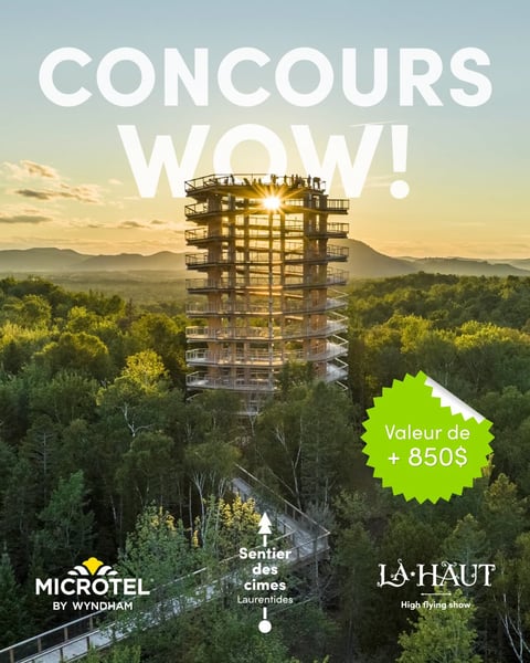 Concours Gagnez une escapade complète au Sentier des cimes!
