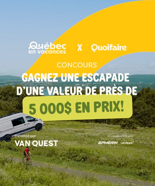 Concours Gagnez une escapade de rêve en Chaudière-Appalaches!