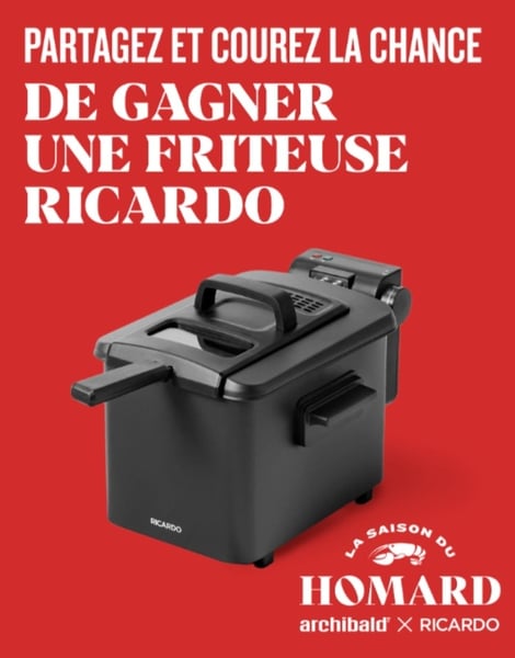 Concours Gagnez une friteuse Ricardo!
