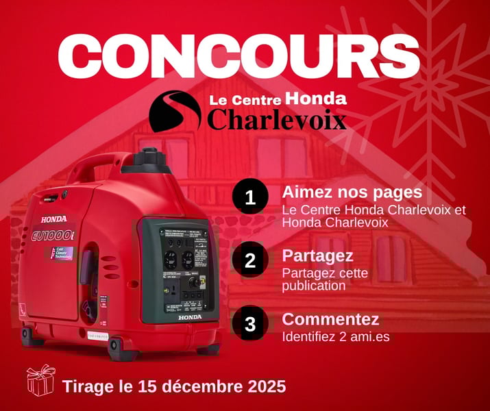 Concours Gagnez une Génératrice Honda