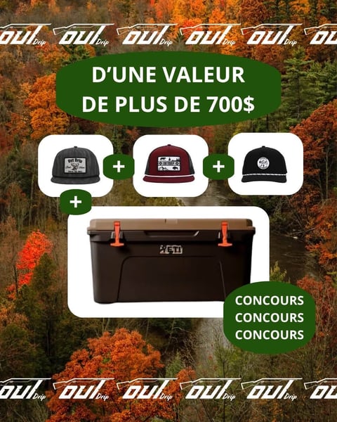 Concours Gagnez une glacière Yéti et trois casquettes Outdrip!