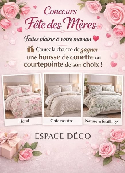 Concours Gagnez une housse de couette ou une courtepointe de votre choix!