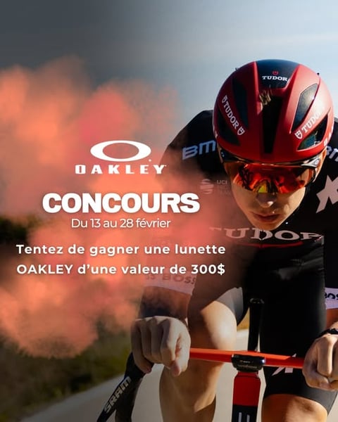 Concours Gagnez une lunette Oakley de 300$!