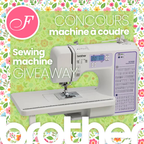 Concours Gagnez une machine à coudre Brother SC9500!