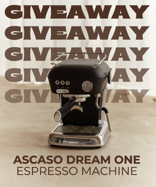 Concours Gagnez une machine à Espresso Ascaso noire!