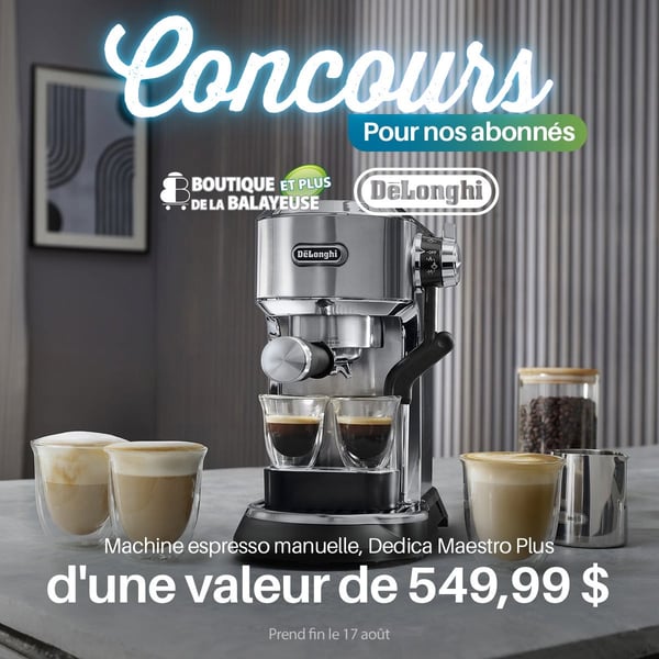 Concours Gagnez une machine espresso manuelle Dedica Maestro Plus de DeLonghi!