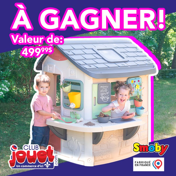 Concours Gagnez une Maison de Patouille de Smoby!