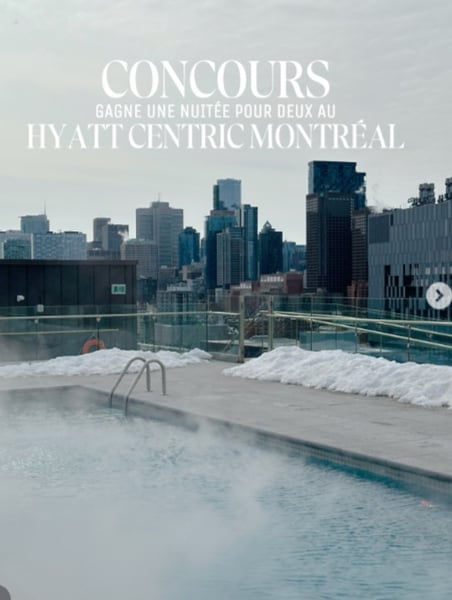 Concours Gagnez une nuitée pour deux au Hyatt Centric Montréal!
