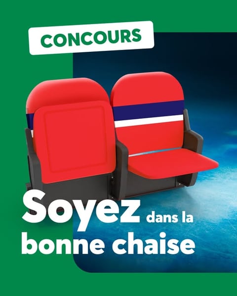 Concours Gagnez une paire de billets Club Desjardins avec accès au Salon Desjardins pour le prochain match à domicile du Tricolore!