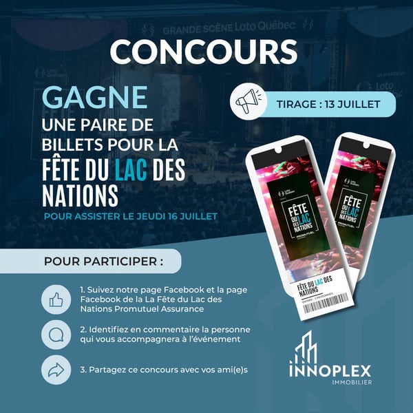 Concours Gagnez une paire de billets électroniques pour la La Fête du Lac des Nations Promutuel Assurance!