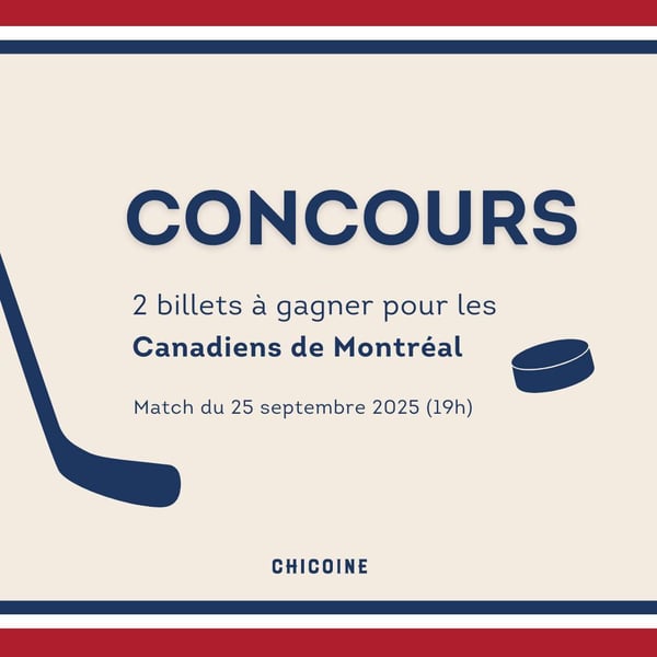 Concours Gagnez une paire de billets pour assister au match des Canadiens de Montréal le 25 Septembre à 19h