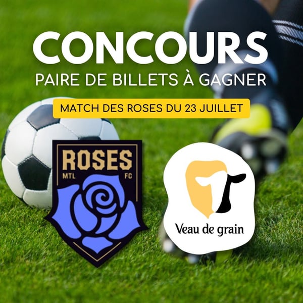 Concours Gagnez une paire de billets pour assister au match des Roses de Montréal le 23 juillet!